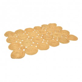432-000004 Χαλί Nelando pakoworld γιούτα σε φυσική απόχρωση 235x165εκ