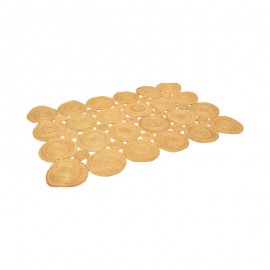 432-000003 Χαλί Nelando pakoworld γιούτα σε φυσική απόχρωση 120x180εκ