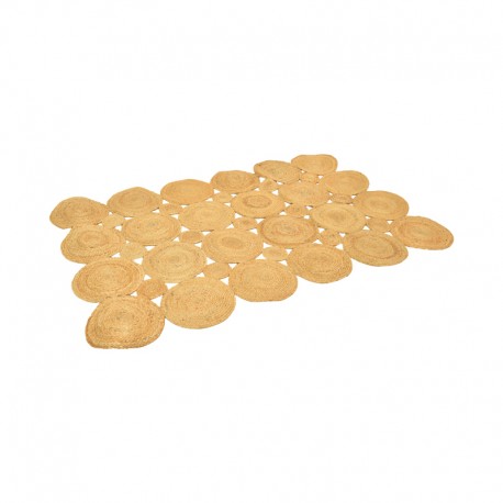 432-000003 Χαλί Nelando pakoworld γιούτα σε φυσική απόχρωση 120x180εκ