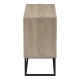 230-000269 Μπουφές Dabia pakoworld sonoma-πόδι μαύρο μέταλλο 100x40x74εκ