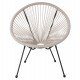 ΣΕΤ ΕΞΩΤΕΡΙΚΟΥ ΧΩΡΟΥ 3ΤΜΧ ACAPULCO HM11861.03 P.E.RATTAN ΕΚΡΟΥ-ΜΕΤΑΛΛΟ ΣΕ ΜΑΥΡΟ