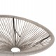ΣΕΤ ΕΞΩΤΕΡΙΚΟΥ ΧΩΡΟΥ 3ΤΜΧ ACAPULCO HM11861.03 P.E.RATTAN ΕΚΡΟΥ-ΜΕΤΑΛΛΟ ΣΕ ΜΑΥΡΟ