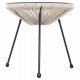ΣΕΤ ΕΞΩΤΕΡΙΚΟΥ ΧΩΡΟΥ 3ΤΜΧ ACAPULCO HM11861.03 P.E.RATTAN ΕΚΡΟΥ-ΜΕΤΑΛΛΟ ΣΕ ΜΑΥΡΟ