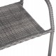 ΣΕΤ ΤΡΑΠΕΖΑΡΙΑΣ ΕΞ.ΧΩΡΟΥ 5ΤΜΧ MORNER HM21008 ΜΕΤΑΛΛΟ & WICKER ΣΕ ΓΚΡΙ