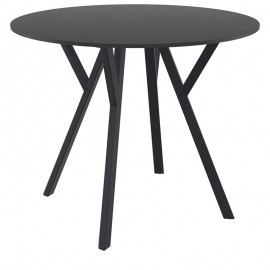 20-0825 MAX ΤΡΑΠΕΖΙ Φ90Χ74εκ. BLACK LAMINATE 12mm