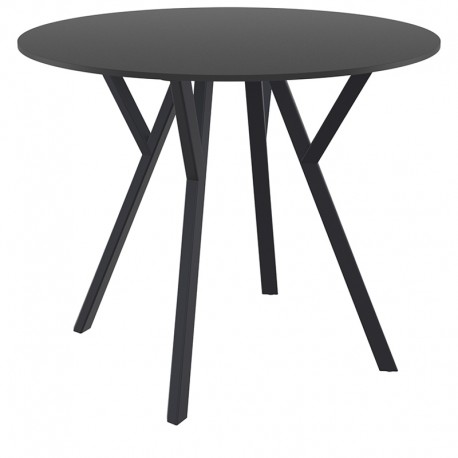 20-0825 MAX ΤΡΑΠΕΖΙ Φ90Χ74εκ. BLACK LAMINATE 12mm