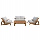 ΠΟΛΥΘΡΟΝΑ LOUNGE MIREX HM6641 ΞΥΛΟ ΑΚΑΚΙΑΣ ΦΥΣΙΚΟ-ΕΚΡΟΥ ΜΑΞΙΛΑΡΙΑ 81x96x68Υεκ