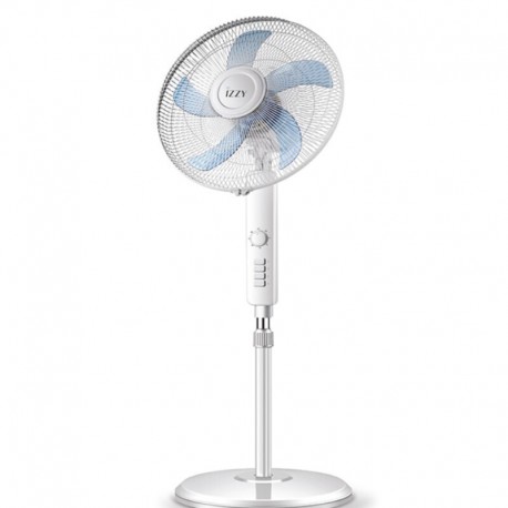 Izzy IZ-9020+ Ανεμιστήρας Ορθοστάτης 70W Διαμέτρου 40cm Λευκός