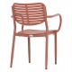ΠΟΛΥΘΡΟΝΑ ΤΡΑΠΕΖΑΡΙΑΣ HILLIARD HM6644.08 ΑΛΟΥΜΙΝΙΟ ΣΕ TERRACOTTA 58x52x78Υεκ