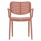 ΠΟΛΥΘΡΟΝΑ ΤΡΑΠΕΖΑΡΙΑΣ HILLIARD HM6644.08 ΑΛΟΥΜΙΝΙΟ ΣΕ TERRACOTTA 58x52x78Υεκ