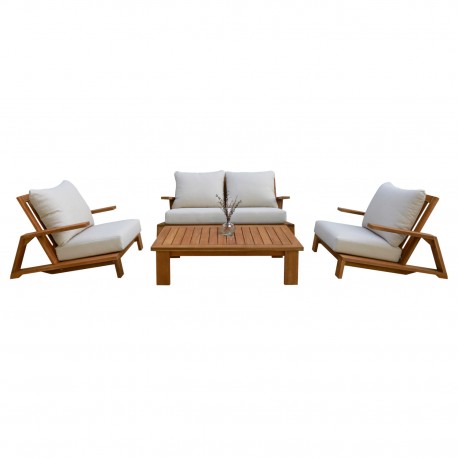 ΣΕΤ ΣΑΛΟΝΙ LOUNGE 4ΤΜΧ MIREX HM6521 ΞΥΛΟ ΑΚΑΚΙΑΣ--ΠΟΛΥΕΣΤΕΡΙΚΑ ΜΑΞΙΛΑΡΙΑ ΕΚΡΟΥ