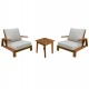 LOUNGE ΣΕΤ MIREX HM10893 ΤΡΑΠΕΖΑΚΙ & 2 ΠΟΛΥΘΡΟΝΕΣ--ΞΥΛΟ ΑΚΑΚΙΑΣ--ΕΚΡΟΥ ΜΑΞΙΛΑΡΙΑ