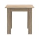 200-001162 Τραπεζαρία Manka-Parker pakoworld σετ 3τεμ mdf σε μαύρη-sonoma απόχρωση 80x80x77εκ