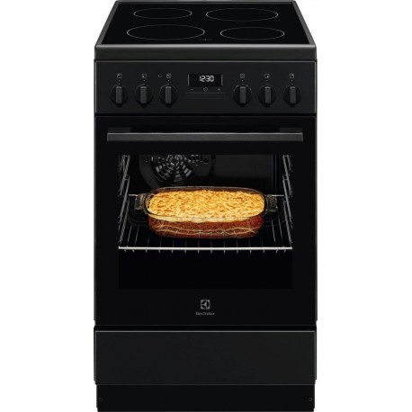 Electrolux LKR520275K Κουζίνα 57lt με Κεραμικές Εστίες Π50εκ. Μαύρη A