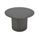 029-000350 Τραπέζι σαλονιού Dovel pakoworld mdf-μεταλλο σε μαύρη απόχρωση Φ70x45εκ