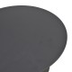 029-000350 Τραπέζι σαλονιού Dovel pakoworld mdf-μεταλλο σε μαύρη απόχρωση Φ70x45εκ