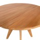 343-000127 Τραπέζι Cadrada pakoworld teak ξύλο σε φυσική απόχρωση Φ80x76εκ