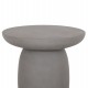 ΤΡΑΠΕΖΙ ΒΟΗΘΗΤΙΚΟ FIBER CEMENT ΣΤΡΟΓΓΥΛΟ HIKARI HM6593.01 ΓΚΡΙ Φ46x48Υεκ.