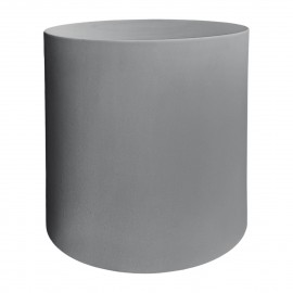 ΤΡΑΠΕΖΙ ΒΟΗΘΗΤΙΚΟ FIBER CEMENT ΣΤΡΟΓΓΥΛΟ KYOKO HM6592.01 ΓΚΡΙ Φ40x43Υεκ.