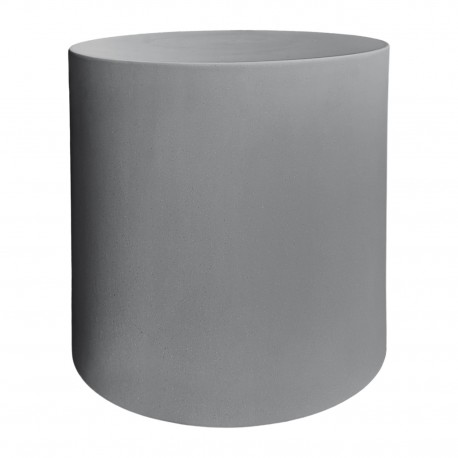 ΤΡΑΠΕΖΙ ΒΟΗΘΗΤΙΚΟ FIBER CEMENT ΣΤΡΟΓΓΥΛΟ KYOKO HM6592.01 ΓΚΡΙ Φ40x43Υεκ.