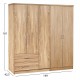ΝΤΟΥΛΑΠΑ 5ΦΥΛΛΗ CAESAR HM21234.02 ΜΕΛΑΜΙΝΗ ΧΡΩΜΑ SONAMA 150x42.5x181Υεκ