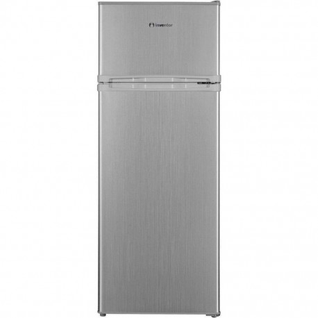Inventor DPC1430S Δίπορτο Ψυγείο 206lt Υ142.6xΠ54.5xΒ55.5cm Inox E