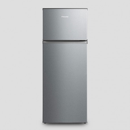 Inventor DP1430SEL Ψυγείο Δίπορτο 204lt Υ143xΠ55xΒ55εκ. Ασημί E