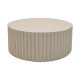 419-000019 Τραπέζι σαλονιού Binero pakoworld MGO ανοιχτό γκρι Φ106x45εκ