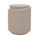 419-000025 Βοηθητικό τραπέζι Fortox pakoworld MGO cappuccino Φ40x49.5εκ