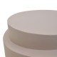 419-000025 Βοηθητικό τραπέζι Fortox pakoworld MGO cappuccino Φ40x49.5εκ