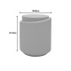 419-000025 Βοηθητικό τραπέζι Fortox pakoworld MGO cappuccino Φ40x49.5εκ