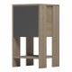ΚΟΜΟΔΙΝΟ ARGUS HM18378.13 ΜΕΛΑΜΙΝΗ SONAMA/ΓΚΡΙ 30x30x55Υεκ.