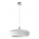 4102-A-White Inlight Κρεμαστό Γύψινο Φωτιστικό E27, Λευκό, D:40x9,5cm(4102-A-White)