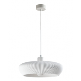 4102-A-White Inlight Κρεμαστό Γύψινο Φωτιστικό E27, Λευκό, D:40x9,5cm(4102-A-White)