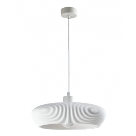 4102-B-White Inlight Κρεμαστό Γύψινο Φωτιστικό E27, Λευκό, D:30x8,5cm(4102-B-White)