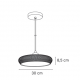4102-B-White Inlight Κρεμαστό Γύψινο Φωτιστικό E27, Λευκό, D:30x8,5cm(4102-B-White)