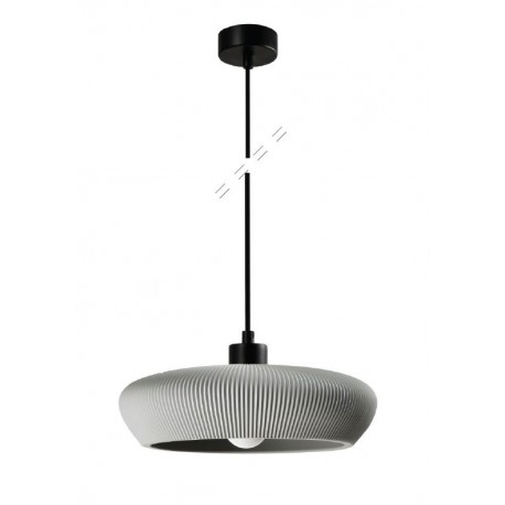 4102-B-Gray Inlight Κρεμαστό Γύψινο Φωτιστικό E27, Γκρι, D:30x8,5cm(4102-B-Gray)
