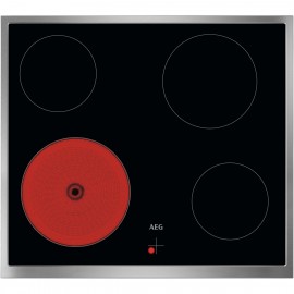 AEG 3000 Radiant Hob TA64RA00XB Κεραμική Εστία με Πλαίσιο μη Αυτόνομη 51.6x57.6εκ.