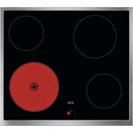 AEG 3000 Radiant Hob TA64RA00XB Κεραμική Εστία με Πλαίσιο μη Αυτόνομη 51.6x57.6εκ.