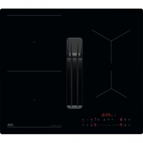 AEG TT64CB00CB Επαγωγική Εστία Αυτόνομη με Ενσωματωμένο Απορροφητήρα & Λειτουργία Κλειδώματος 58x51cm