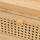370-000039 Συρταριέρα Scandy pakoworld ξύλο πεύκου-rattan σε φυσική απόχρωση 34.5x26x78.5εκ