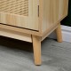 370-000039 Συρταριέρα Scandy pakoworld ξύλο πεύκου-rattan σε φυσική απόχρωση 34.5x26x78.5εκ