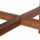 LOUNGE ΣΕΤ SANJI HM21214 ΤΡΑΠΕΖΙ & 2 ΠΟΛΥΘΡΟΝΕΣ--ΞΥΛΟ ΑΚΑΚΙΑΣ-ΑΛΟΥΜΙΝΙΟ-ΣΧΟΙΝΙ