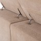ΚΑΝΑΠΕΣ ΔΕΞΙΑ ΓΩΝΙΑ DIVYA HM3267.11R ΜΠΕΖ ΥΦΑΣΜΑ 260x100-174x104Υεκ.