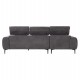 ΚΑΝΑΠΕΣ ΑΡΙΣΤΕΡΗ ΓΩΝΙΑ DIVYA HM3267.12L ΓΚΡΙ ΥΦΑΣΜΑ 260x100-174x104Υεκ.