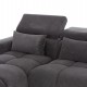 ΚΑΝΑΠΕΣ ΑΡΙΣΤΕΡΗ ΓΩΝΙΑ DIVYA HM3267.12L ΓΚΡΙ ΥΦΑΣΜΑ 260x100-174x104Υεκ.
