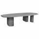 ΤΡΑΠΕΖΙ ΤΡΑΠΕΖΑΡΙΑΣ FIBER CEMENT ΟΒΑΛ GLEN HM6598.01 ΓΚΡΙ 260x95x75Υεκ
