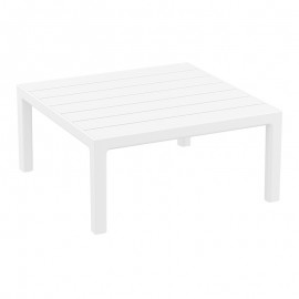 20-0941 PORTOFINO LOUNGE ΤΡΑΠΕΖΙ WHITE 70X70X33εκ. ΠΟΛ/ΝΙΟΥ
