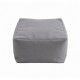 41233-213733-55 Γκρί Αδιάβροχο Ανεξίτηλο Πούφ 53x53x33(h)cm