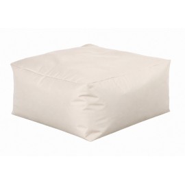 41251-22530-56 Εκρού Αδιάβροχο Ανεξίτηλο Πούφ 75x75x35(h)cm